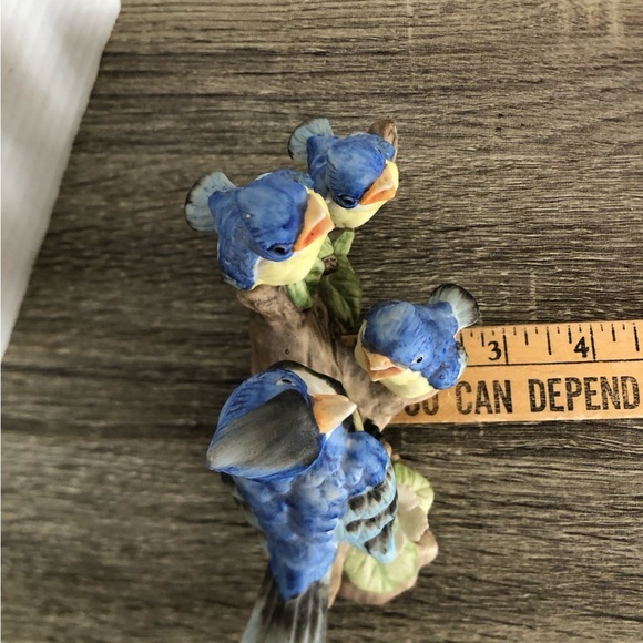 Vtg Japan Ceramic Blue Jays on Branch - Picture 11 of 14